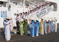 Youth tour ship docks in HCM City