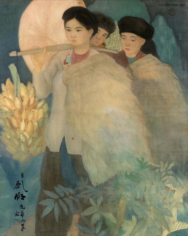 Vietnamese painters work auctioned at record price