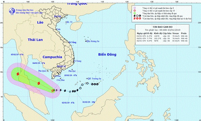 Tropical storm Pabuk to cause heavy rains in southern region