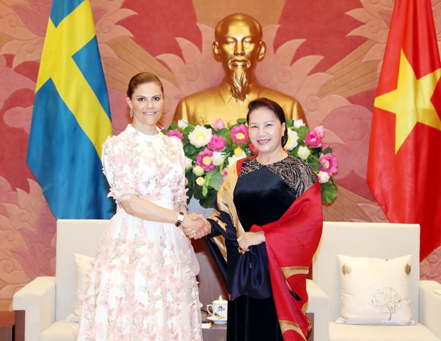 NA leader welcomes Crown Princess of Sweden in Hà Nội