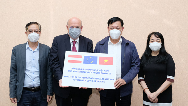 50000 COVID-19 vaccines donated by Austria to Việt Nam