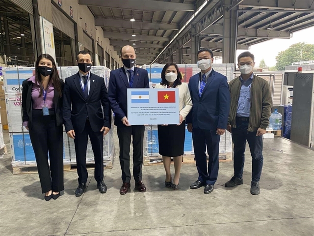 Argentina donates 500000 AstraZeneca vaccine doses to Việt Nam

