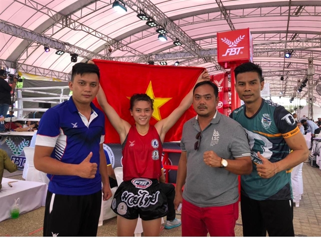 Vietnamese Muaythai take gold in Thailand
