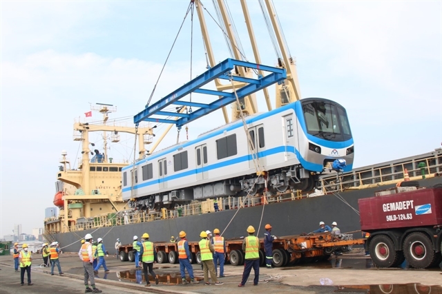 4 more trains for Metro Line 1 arrive in HCM City