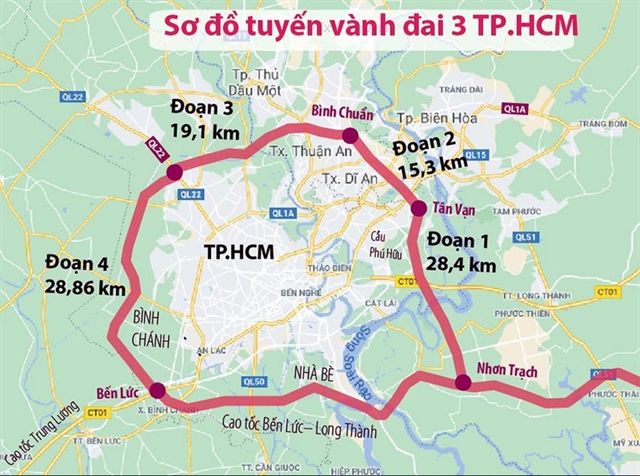HCM City transport department seeks to raise funds for Ring Road No.3 construction