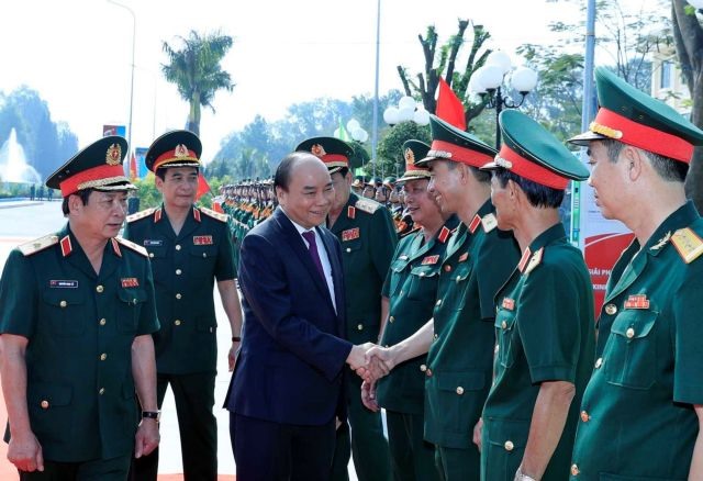 PM inspects combat readiness at Army Officer Training College 2