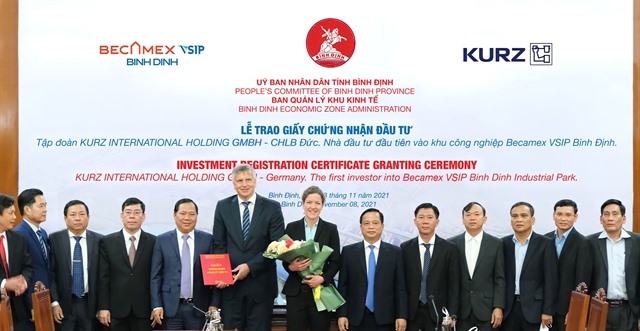 First investor approved for joint Việt Nam-Singapore Industrial Park in Bình Định