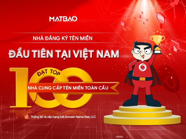 Mat Bao Corp breaks into TOP 100 global domain name registrars, the first in Việt Nam