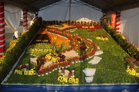 VN map made of fruits gets Guinness recognition