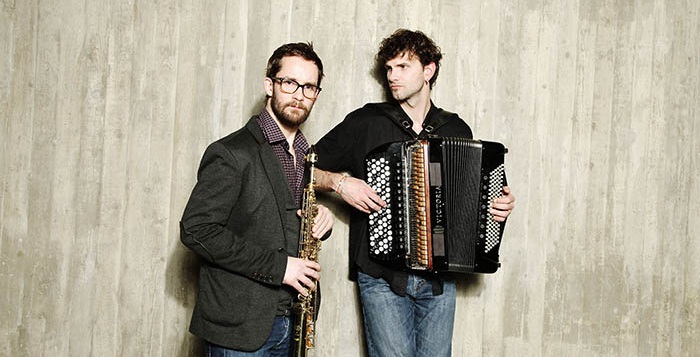 French jazz duo perform live in L'Espace