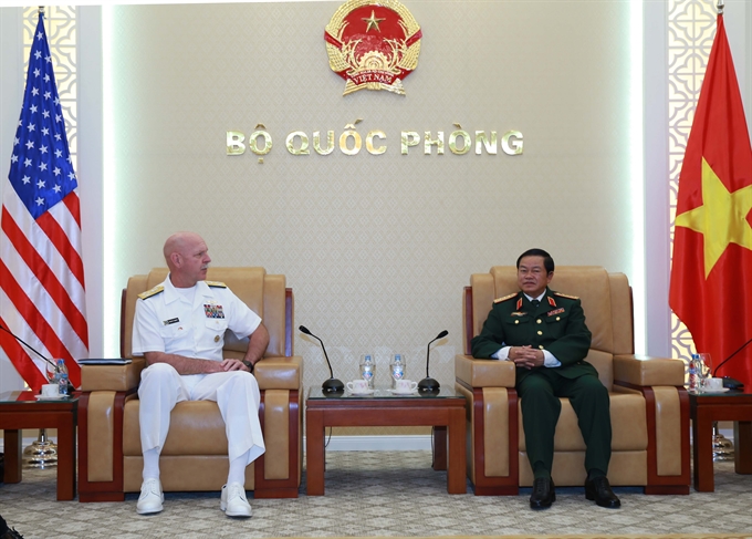 Vietnamese General receives Commander of US Pacific Fleet