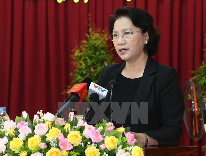 NA Chairwoman meets voters in Cần Thơ, pledges investment