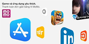 Ví Điện tử MoMo có thể được dùng thanh toán cho App Store và các dịch vụ Apple khác tại Việt Nam
