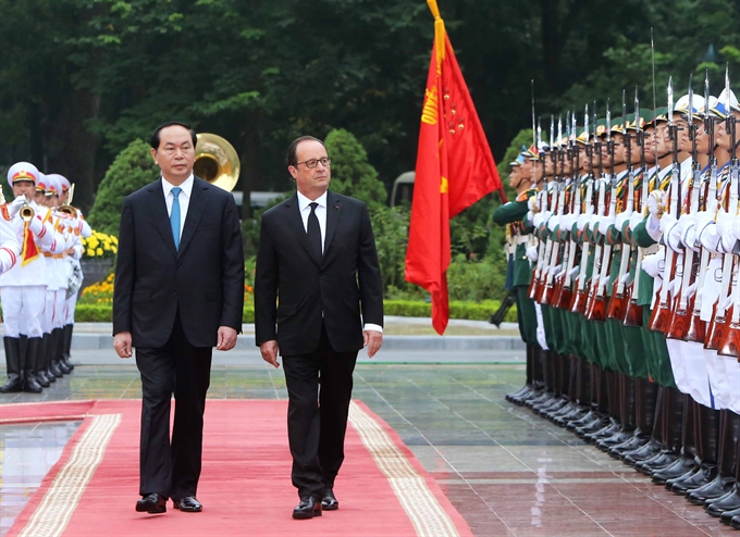 Việt Nam, France leaders discuss ties