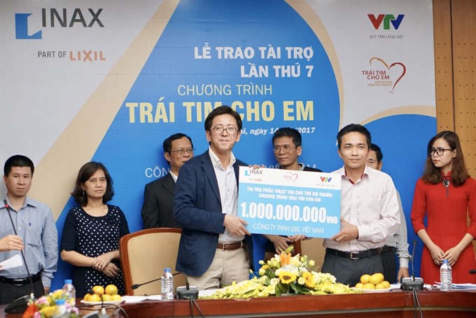 LIXIL Vietnam donates more for childrens heart surgeries