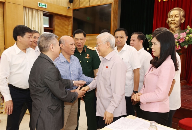 President Party chief Trọng meets with Hà Nộis voters