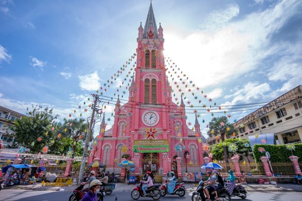 Tân Định Church among the world