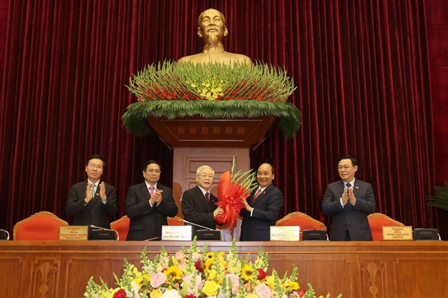 Nguyễn Phú Trọng voted for a third term as Party General Secretary