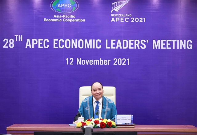 President addresses 28th APEC Economic Leaders Meeting

