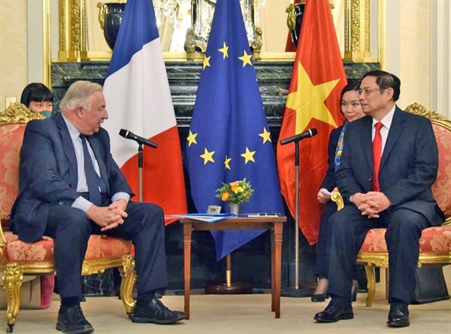 PM Chính holds talks with French Senate President Gerard Larcher