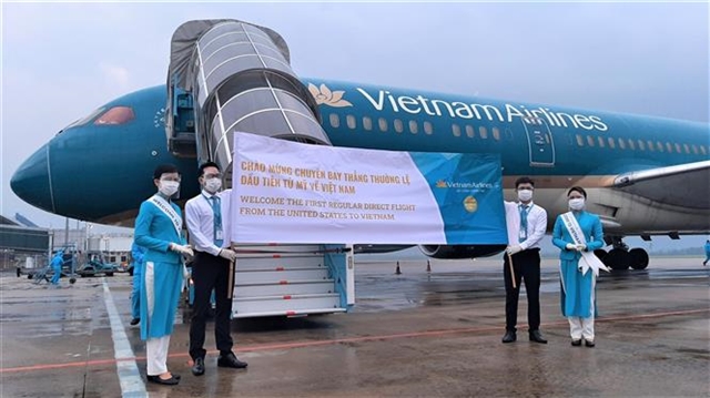 First regular direct flight to US completes return trip to Việt Nam