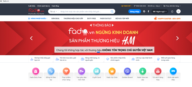 Fado.vn stops trading H&M products over map with nine-dash line