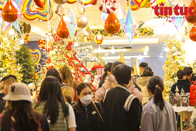 Hà Nội Christmas decorations sales down