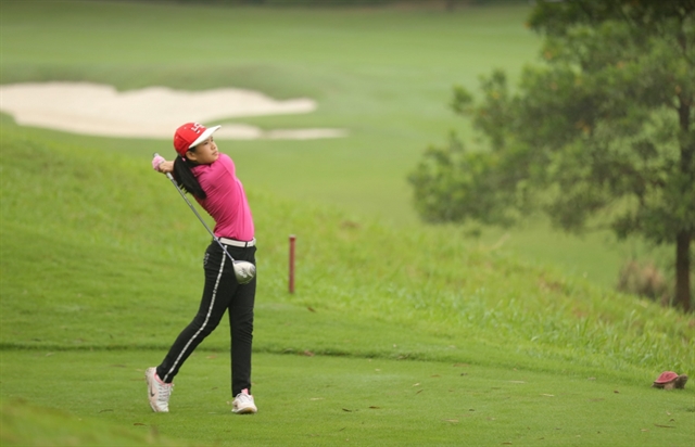 Gia Hân youngest golfer in history to compete in national golf championship
