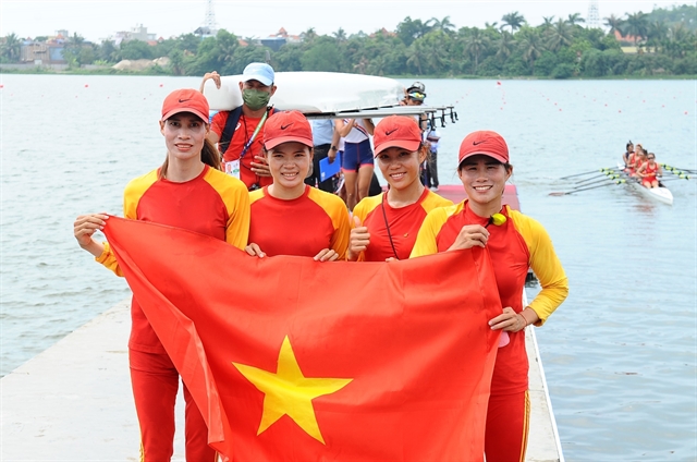 Women rowers bag two golds