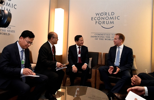 Deputy PM busy with meetings on threshold of WEF summit