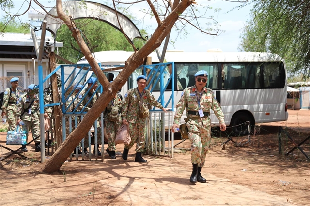 Engineering unit arrives for UN peacekeeping mission