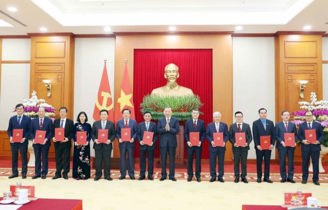 Politburo announces major restructuring of 13 Party organisations