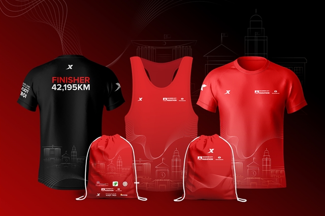 Marathon race kit revealed, introducing HCM City's new face