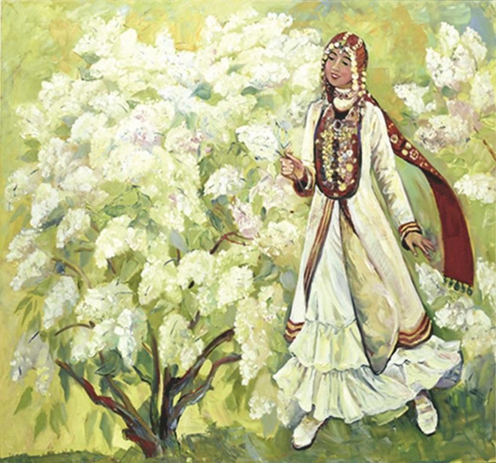 Paintings on Russian wedding ceremonies displayed