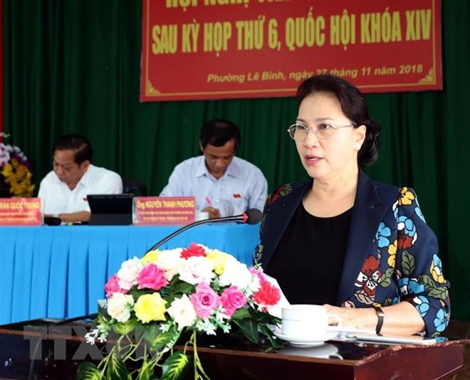 NA Chairwoman Nguyễn Thị Kim Ngân meets Cần Thơ voters - Politics ...