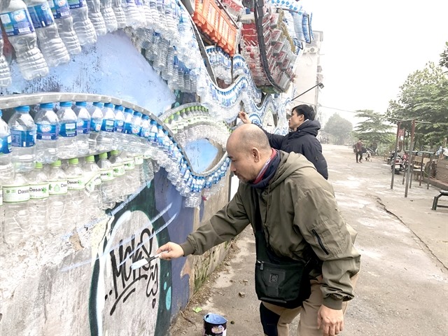 Beautifying a bridge area