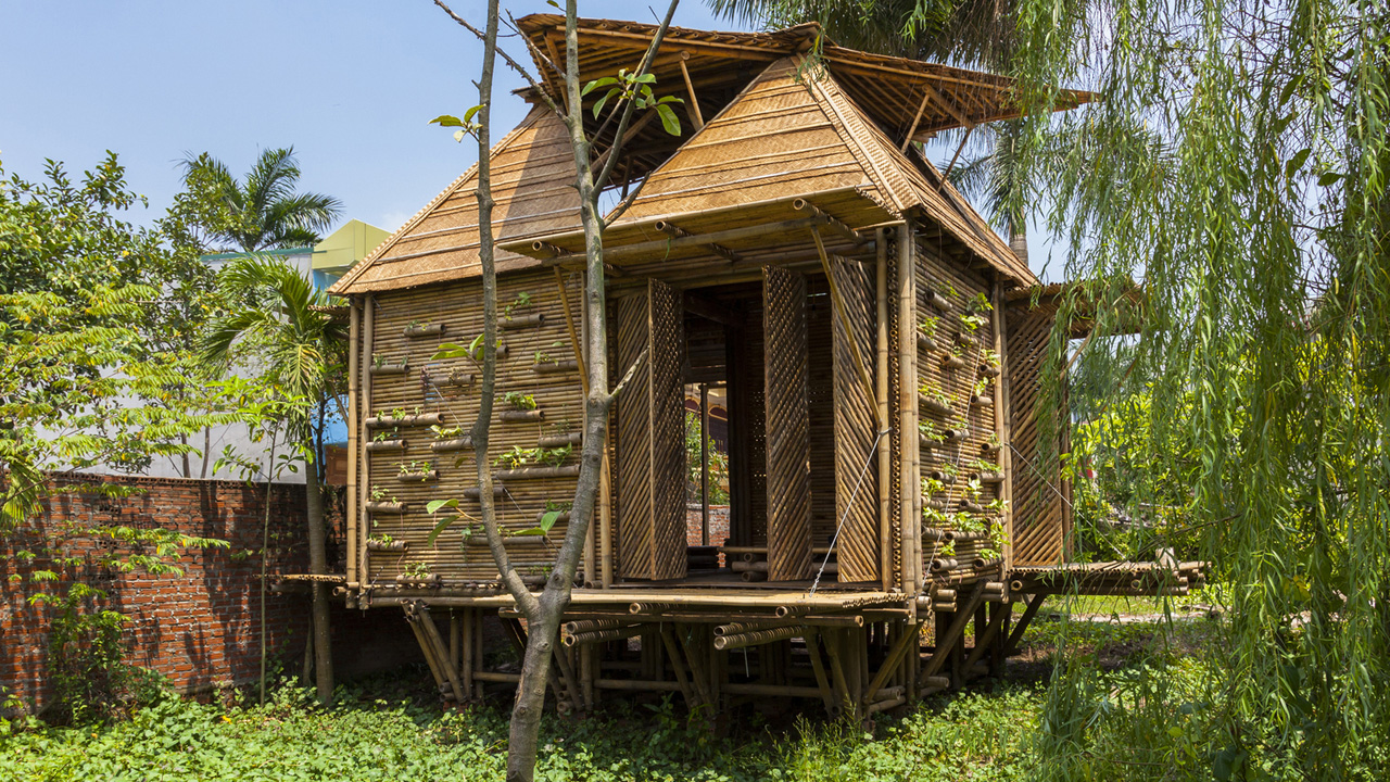 Vietnamese bamboo  house  highly commended in WAN Awards 