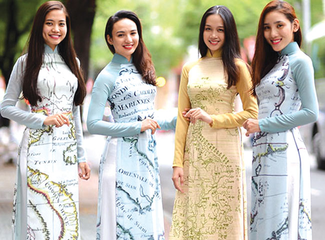 Ao Dai collection maps nation's desire for peace - Life & Style ...